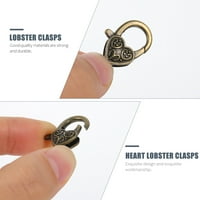DIY CLASPS Cink Legura od legura srca Jastog clasps Key prstenaste prstene za obrtna kopče