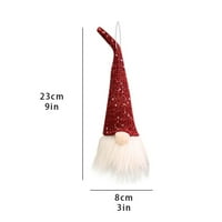 Veki Mini ukrasi - Kreativni pleteni božićni viseći blistave stil božićne drvce lutka lutka lutka home dekor božićni ornament paket