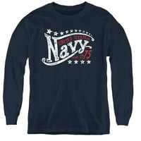 Mornarica - Zvezde - Mladi majica s dugim rukavima - Srednja