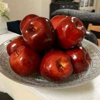 Voćne jabuke Umjetne jabuke LifeLike simulacijske crvene jabuke Početna kuća Dekor za fotografije Kuhinjski