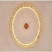 K Crystal LED luster metalni lanac modernog trobojna promjenjiva jednostavna okrugla svjetiljka za spavaću