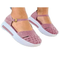 Zodanni Womens Wedge Sandals zatvoreni TOE Summer Platform cipele veličine 4,5-10