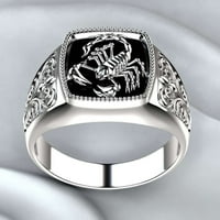 Gofj Muškarci Scorpion ugravirani legura široki prsten za prsten za rođendan kluba party nakit poklon