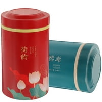 Tea-list zapečaćeni JAR TANPLETE čaj Canister kreativno pakiranje JAR crveno zeleno