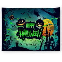 Goory Halloween Šareni psihodelični zid viseći pozadinu hipi boemska tapise za tapise za tapetu pokrivačica