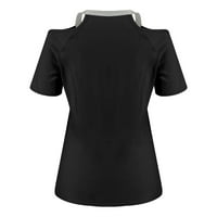 BabySbule Womens Plus size Majice za čišćenje modna žena Ljeto V-izrez kratki rukav hladni ramena bluza