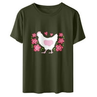 Bluze za porodilje Ženske radove kratkih rukava bluza Farmer Funny Letters Ispis majica Majica TOWS