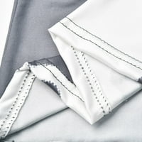 Clearsance Ljetne haljine za žene prugasti maxi a-line bez rukava ručno okrugla izrez Dressy Dress Sive