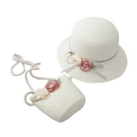 Hupta šeširi za djecu Dječja djevojka Ljetna krema za sunčanje Sunčana šešira Slama Sunčani šešir +