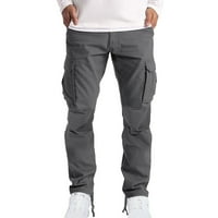 Patlollav Muškarci Teretne hlače Pantalone Višestruki džepovi na otvorenom ravno tipovi fitnes hlače