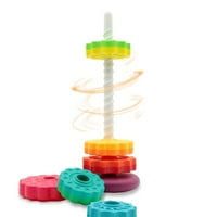 Rainbow Spin Stacking igračke za igračke za bebe za bebe