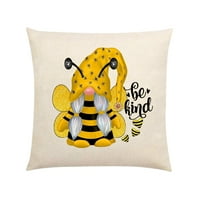 Moocrvic Honeybees Dekorativni kvadratni jastuk za jastuke za sofona kauč Spavaća soba