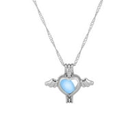 Ogrlice za žene Valentinovo Creative Svjetlosni ogrlica Modni multikolor Hollow Clanicle lanac anđeoski