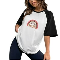 Zunfeo ženske košulje - pulover vrhove svježe odabrane modne majice bluza bez rukava bez rukava od tiskanih