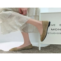 Žene Loafers kliznu na ravne cipele Neklizne stambene ženske lagane povremene dame udobne kaki 7