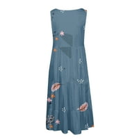 Yubatuo ženske haljine Ženska haljina s rezervoarom Ljeto opružnica Naplata mini boho haljina slatka