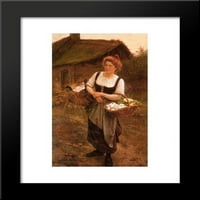 Farm Girl Framed Art Print od Gustave Boulanger