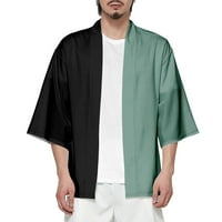 Kimono ljetna majica s kratkim rukavima Otvoreni prednji kaput casual demon ubod otisak za djecu za