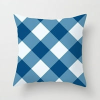 Plavi geometrijski ispis umjetnička uzorka jastuk na rukavu za jastuk za auto ukrasni jastuk na nameštaju