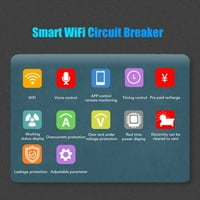 WiFi Smart prekidač prekidača, Multi funkcija WiFi Smart Energmer Switter Vodič za željeznički instalacija