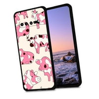 Kompatibilan sa Samsung Galaxy S telefonom, krava-printom-apstraktno-umjetničko-crno-bijelo-ružičasto-slatka