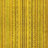 Ahgly Company Indoreni pravokutnik Sažetak žuti modernim prostirkama područja, 5 '7'