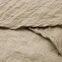 Cotonie ženske ležerne majice s rukavima s rukavima V-izrezom majica