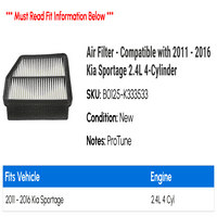 Zračni filter - kompatibilan sa - Kia Sportage 2.4L 4-cilindrični 2015