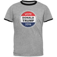Izbori Donald Trump Badge Heather Black Muška majica zvona - mala