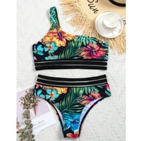 Ženski bikini kupaći kostimitske odjeće za djevojčice Trokut kupaći kostimi TOP boho cvjetni print plaža