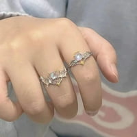Šarmantni par prsten Podesivi muškarci Žene koje blistaju FINGSTON PINGE PINGE za vjenčanje