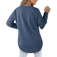 Majice za žene Ženske modne zimske pulover sa dugim rukavima s dugim rukavima