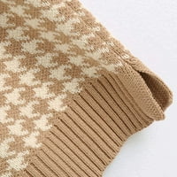 Adviicd lagani džemperi za žene Ljeto Ženska posada Klit džemper dugih rukava Srednja proreza pulover