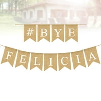 Diplomiranje Party Party Party Pismo Bye Felicia Printing Burlap Banner Lasta reint Bunting Prom Party