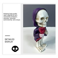 MubIneo Funny skeletne figurine Novost Cool Mini skeletni statue Halloween ukras za lubanje