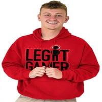 Legit Gamer Video igre Nerdy Geeky dukserice s kapuljačom MUŠKI BRISCI Brendovi 5x