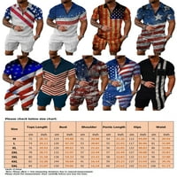 Niveer Men TrackSit Set Pocket Polo majica i kratke hlače sa patentnim salama sa dnevnim boravkom salon