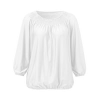 BEPPTER vrhovi za žene Ženska modna košulja Torbica s majicom za bluze Sleeve Labavi nalje