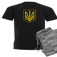 Cafepress - Ukrajinski grb oružja pidžama - muške tamne pidžame