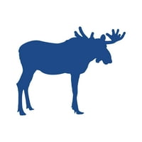 Moose naljepnica Decal Cut - samoljepljivi vinil - Vremenska zaštitna - izrađena u SAD - Mnogo boja i veličina - Antlers Antler Deer