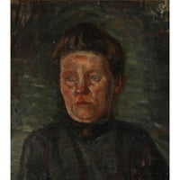 Albert Gottschalk Black Ornate Wood Fram Double Matted Museum Art Print Naslijed: Portret žene u crnom