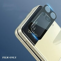 Za Samsung Z Flip fotoaparat poklopac kaljeno staklo na kožu novi zaštitni ekran P4M4