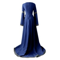Hvyesh Renesansni kostim viktorijanska haljina za žene plus veličine Trumtova rukava okrugla vrata COLTAGECORE