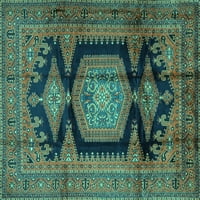 Ahgly Company Machine Persible Pravokutnik Perzijske tirkizne plave Tradicionalne prostirke, 4 '6 '