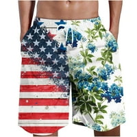 Štednji Bermuda Hlače za muškarce patchwork kratke hlače sa džepovima hlače na plaži elastične struke,