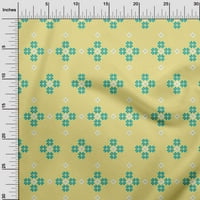 Onuone Rayon srednje žuta tkanina geometrijska sajam otok uzorka za šivanje tiskane plovidbene tkanine