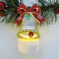Božićna dekoracija LED svijeća Xmas crtani figure Topper rasvjeta ukras u zatvorenom ukrasu Ornament