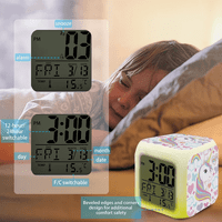 DIGITAL Budilica LED digitalna spavaća soba Budilica Jednostavna podešavanja Cube Buđenje satovi s oboljenim