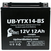 UPSTART Zamjena baterije za BMW F650GS CC fabriku, bez održavanja, motociklistička baterija - 12V, 12Ah,