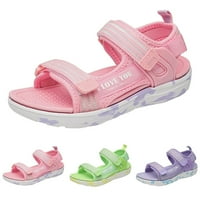 B91XZ sandale za djevojčice Dječja obuća modna sandala za plažu svijetla meka slatka djevojka sandale srednje i velike djece sandale ljubičaste, veličine 4.5